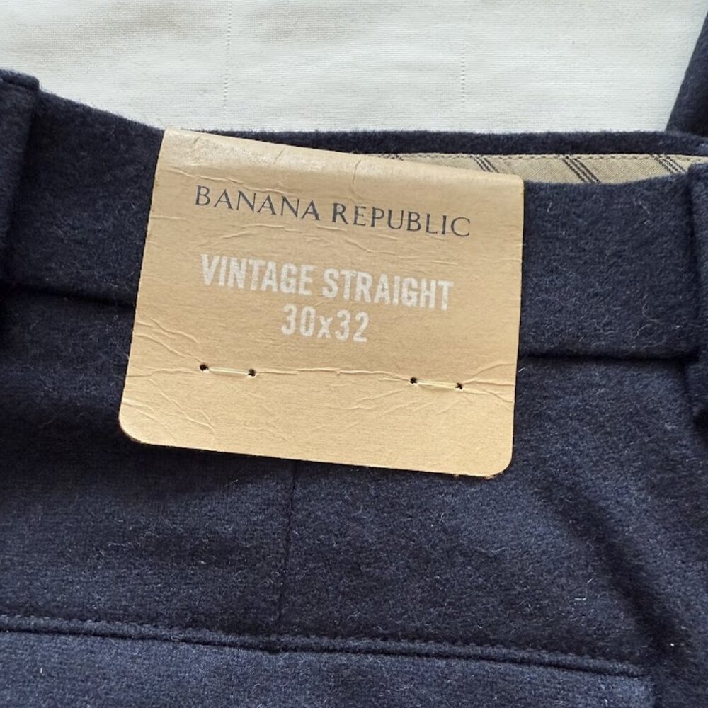 Vintage Banana Republic Men's Straight Wool Pants - Picture 15 of 16